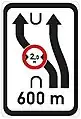 IS-10dÄnderung der Fahrtrichtung (mit Beschränkung)