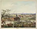 Blick vom Michelsberg, Aquarell 1887