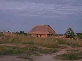 Hütten im Indianerreservat Totarco