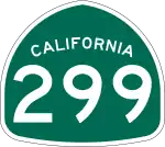Straßenschild der California State Route 299