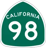 Straßenschild der California State Route 98