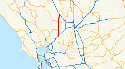 Streckenverlauf der Interstate 505 (CA)
