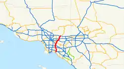 Streckenverlauf der Interstate 605 (CA)