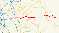 Karte der California State Route 120