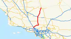 Karte der California State Route 14