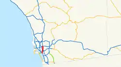 Karte der California State Route 15