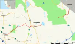 Karte der California State Route 178