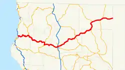Karte der California State Route 299