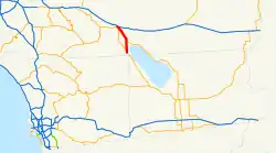 Karte der California State Route 86S