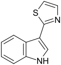 Strukturformel von Camalexin