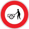 Keine Einfahrt für Handwagen