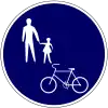 Gemeinsamer Geh- und Radweg