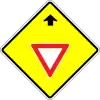 Vorfahrtszeichen voraus
