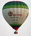Ballon mit IGS-Werbung