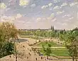 Le Jardin des Tuileries, matinée, printemps, soleil