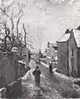 Rue de l’Hermitage, Pontoise, effet de neige