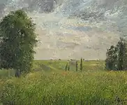 Camille Pissarro - Soleil couchant, Pontoise