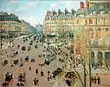 La Place du Théâtre-Français et l’avenue de l’Opêra, hiver, effet de soleil