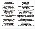 Text und Übersetzung der Gedenktafel