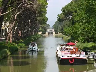 Der Canal de Jonction nahe Sallèles-d’Aude