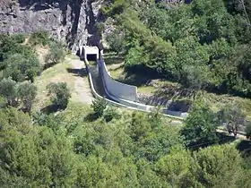Der Canal de la Vésubie leitet das Wasser des Flusses ab