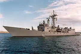 Die spanische Fregatte Canarias