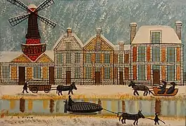 Canaux en hiver, Louis Vivin