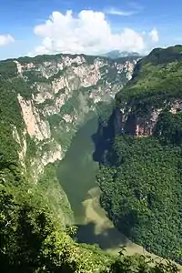 Der Cañón del Sumidero von oben