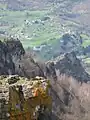 Blick vom Cap de la Pène ins Tal der Lez