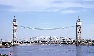 Die Hubbrücke über den Cape Cod Kanal, Juli 1991