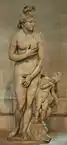 Aphroditestatue des kapitolinischen Typs mit Erosfigur, römische Kopie des zweiten Jahrhunderts n. Chr. (Louvre)