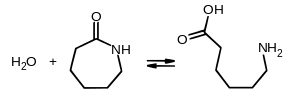Bildung von 6-Aminohexansäure durch Hydrolyse von ε-Caprolactams