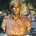 Vikram Batras Statue bei Param Yodha Sthal, Nationales Kriegsdenkmal, Neu-Delhi