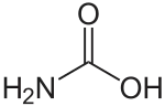 Strukturformel von Carbamidsäure