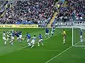 Eröffnungsspiel zwischen Cardiff City und Celtic Glasgow (0:0)