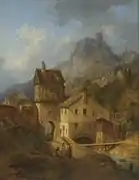 Das obere Tor in Riedenburg, 1845