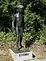 Carl Gutknecht (1878–1970) Bildhauer. Bronzeplastik Knabenfigur, Kunstkredit Basel-Stadt 1935, Solitude-Promenade, Basel