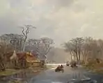 Wintervergnügen, Gemälde von Carl Hilgers, 1843