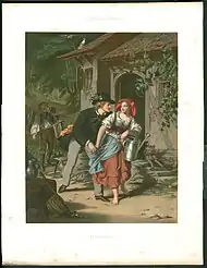 Lithographie Überraschung