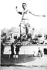 Carl Johnson (USA), Gewinner der Silbermedaille (Aufnahme von 1919)