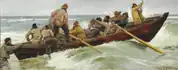 Das Rettungsboot fährt aus (vor 1911)