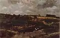 Schilffeld mit Enten (Gewitterstimmung bei Ferch), um 1881