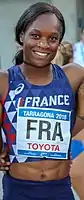 Carolle ZahiRang fünf in 23,03 s