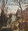 Ankunft der Pilger in Köln (1490) Das Martyrium der heiligen Ursula