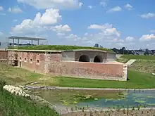 Caponniere 4 auf der bayerischen Seite der Bundesfestung Ulm/Neu-Ulm im Jahre 2007