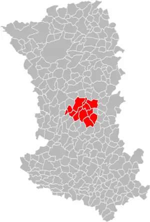 Lage der CC du Pays Sud Gâtine im Département Deux-Sèvres