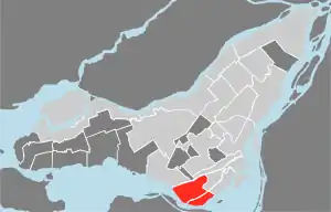 Lage von LaSalle in Montreal