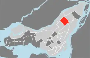 Lage von Saint-Léonard in Montreal