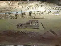 Haus Goyas; Detailansicht eines Grossmodells der Stadt von 1830