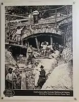 Bauarbeiten am Kraftwerk (1908)